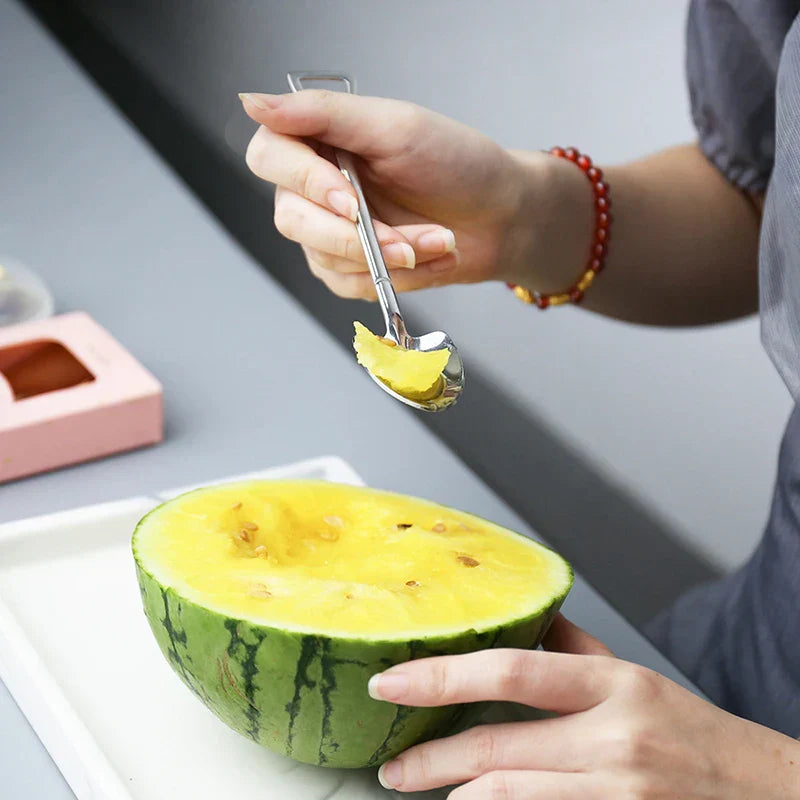 2pc Spade Shaped Dessert Spoon Set