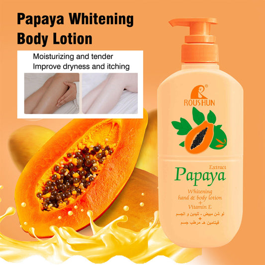 Roushun Papaya Whitening Hand & Body Lotion + Vitamin E