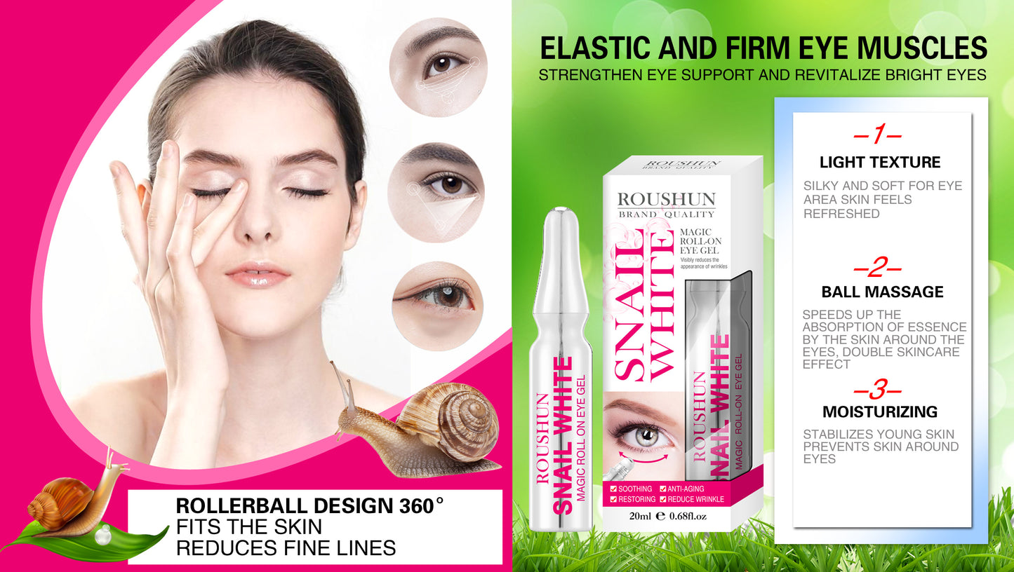 Roushun Snail White Magic Roll-On Eye Gel