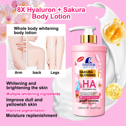 Roushun Sakura Glowing Hyaluronic Acid Body Lotion