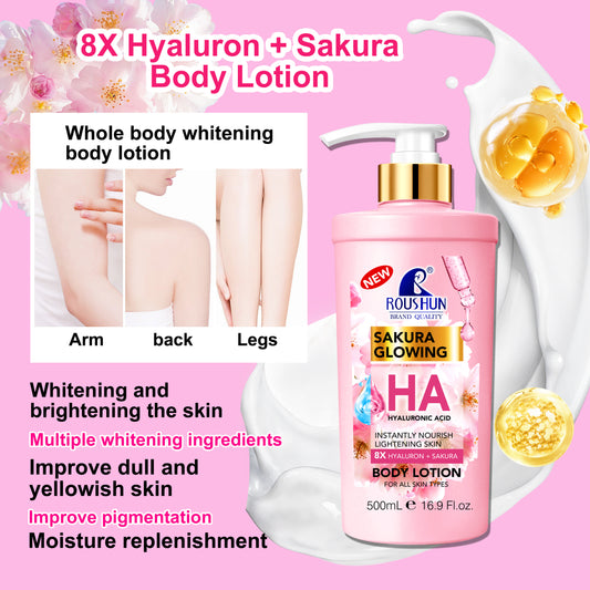 Roushun Sakura Glowing Hyaluronic Acid Body Lotion