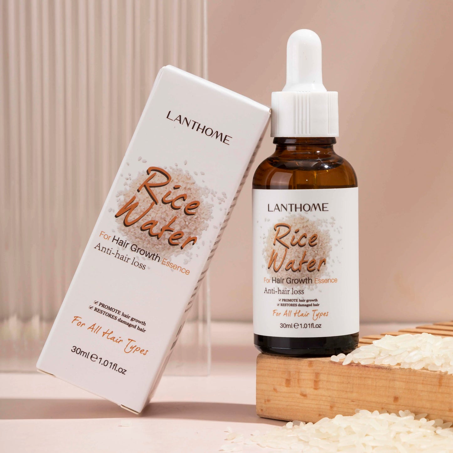 Lanthome Rice Water for Hair Growth Essence and Anti Hair Loss