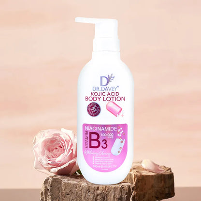 Dr. Davey Kojic Acid Body Lotion with Niacinamide & Vitamin B3 - 500ml