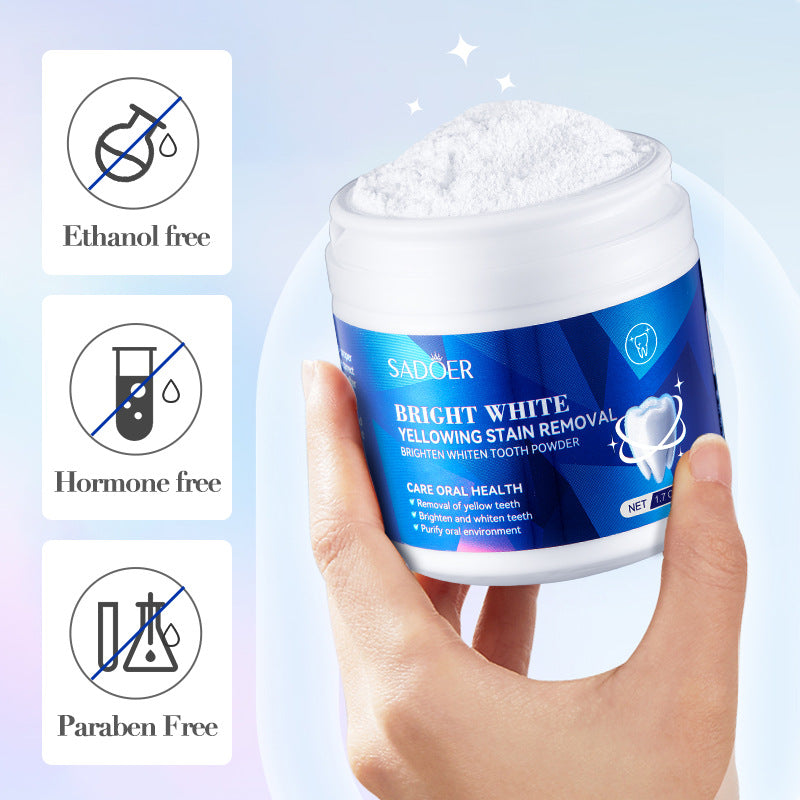 SADOER Bright White Yellowing Stain Removal Tooth Powder (50 g)