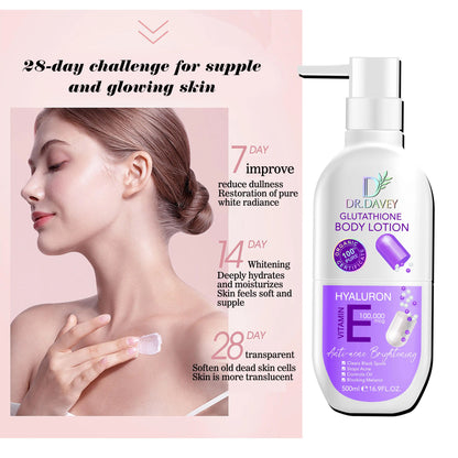 Dr. Davey Glutathione Body Lotion with Hyaluron & Vitamin E - 500ml