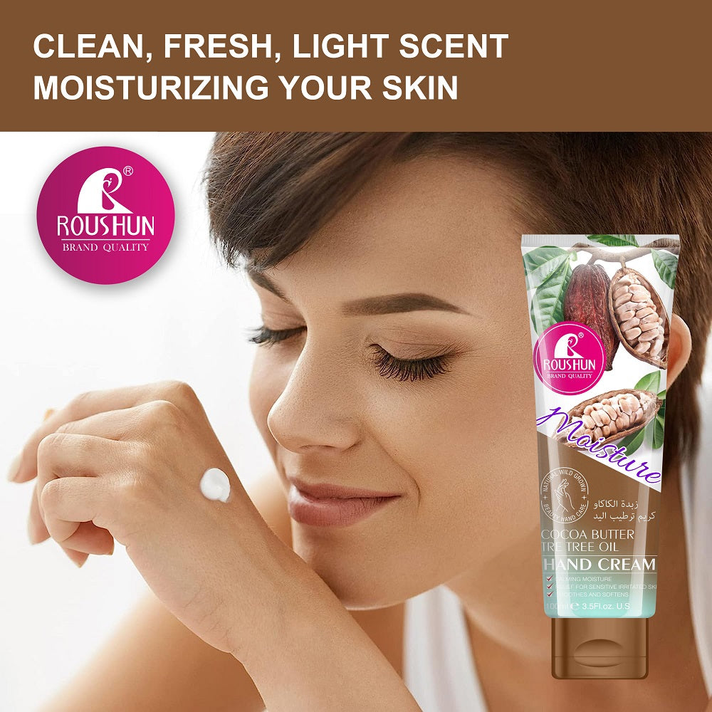 Roushun Cocoa Butter & Tea Tree Oil Hand Cream