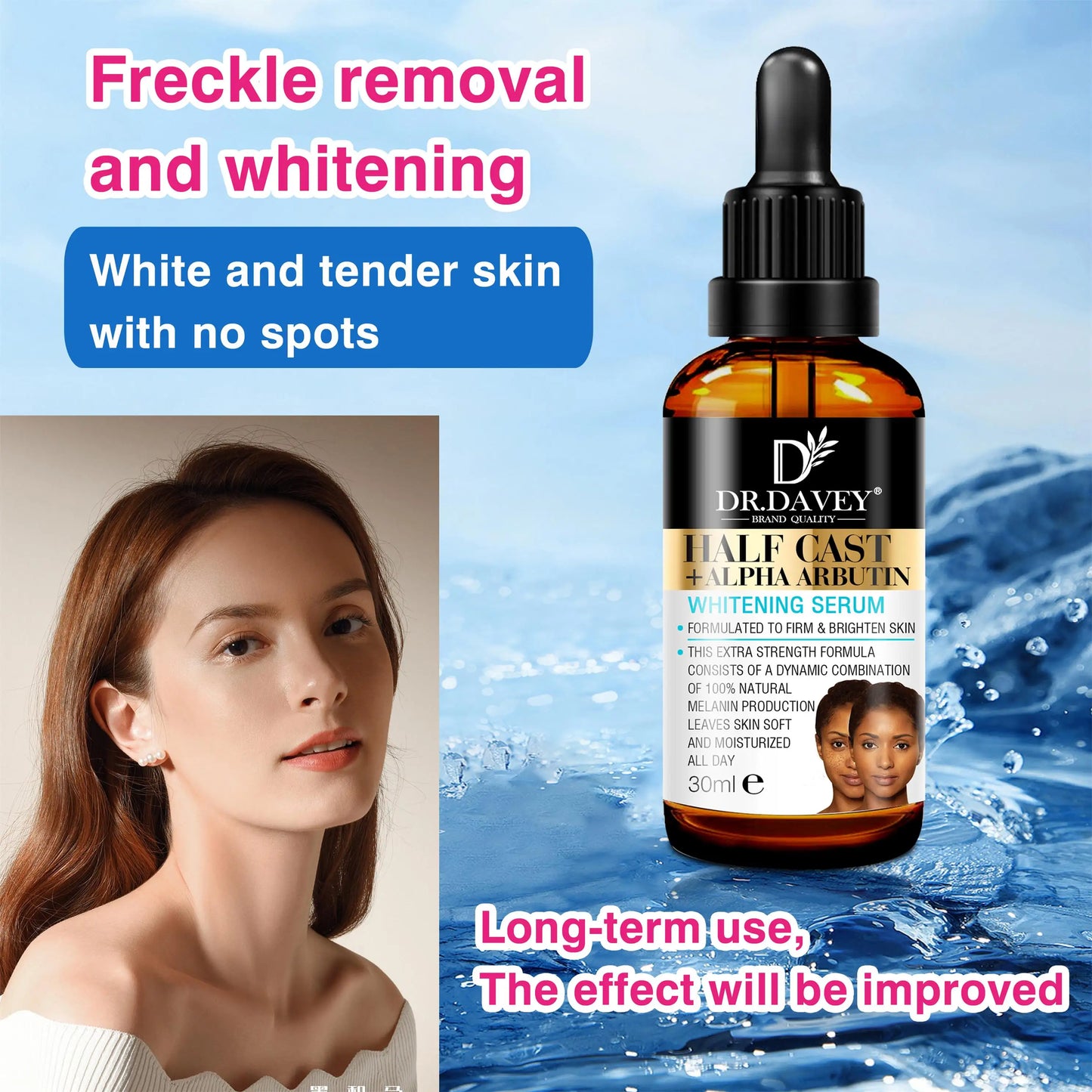 Dr. Davey Half Cast + Alpha Arbutin Serum (30ml)