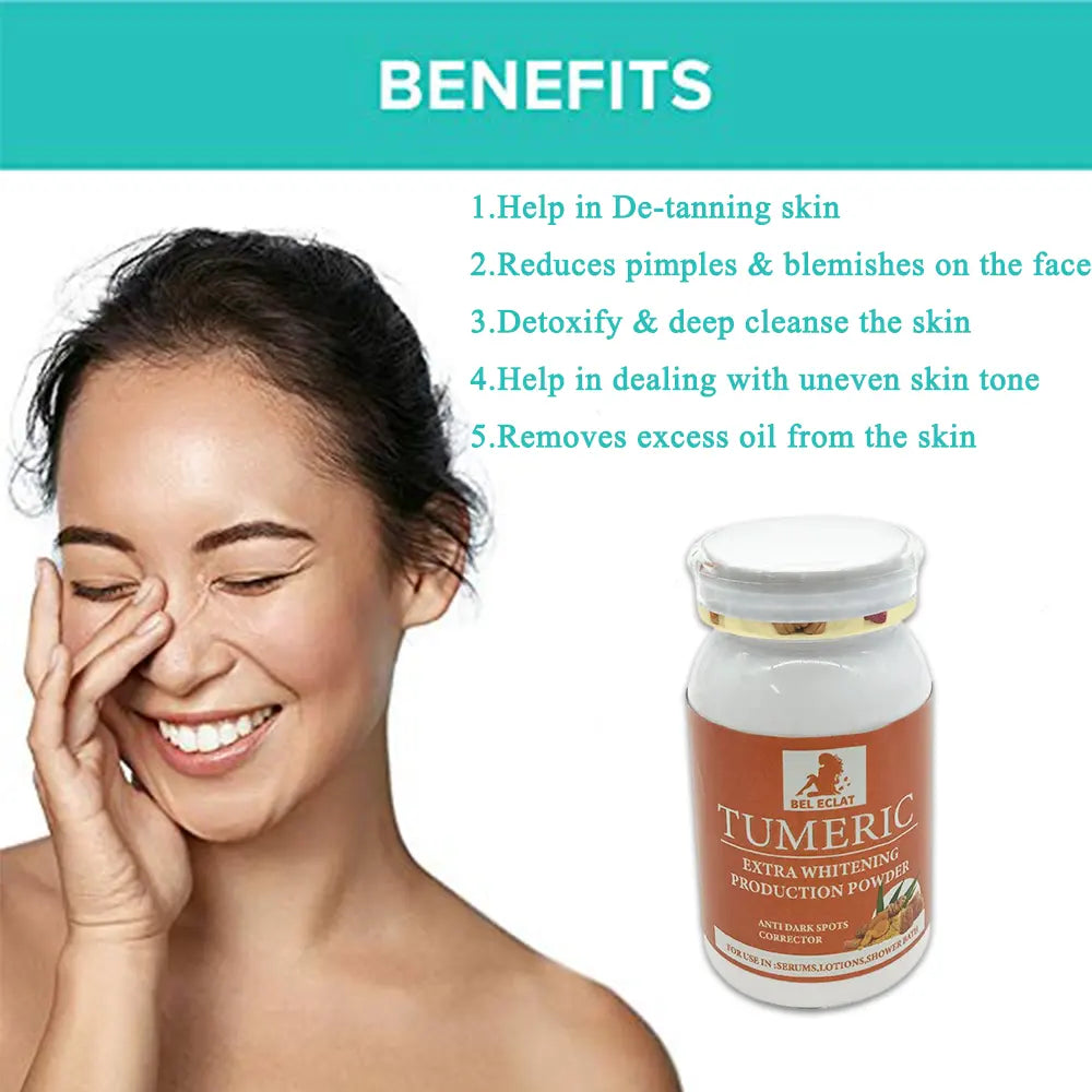 Bel Eclat Tumeric Extra Whitening Production Powder