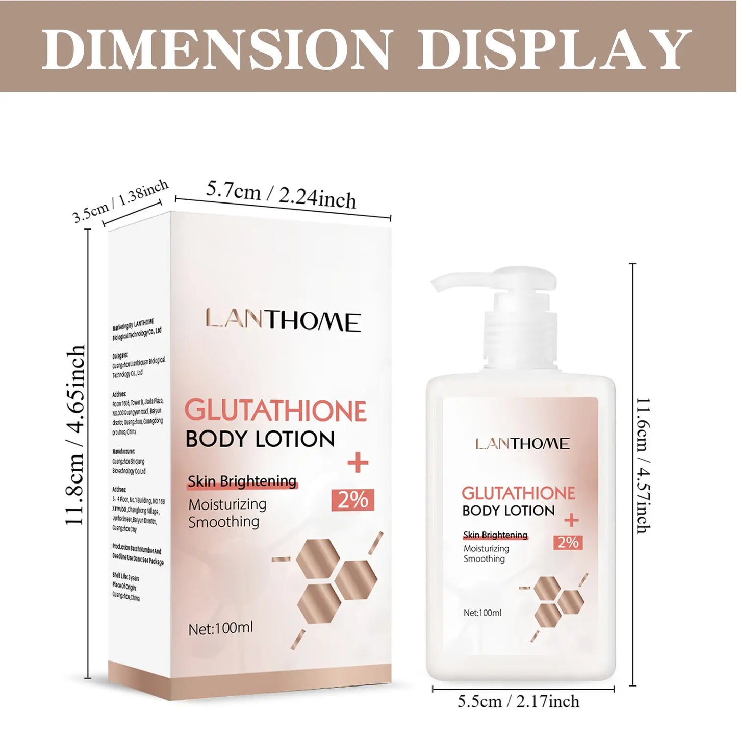 Lanthome Glutathione Body Lotion