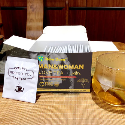 Winstown Man & Woman Love Tea