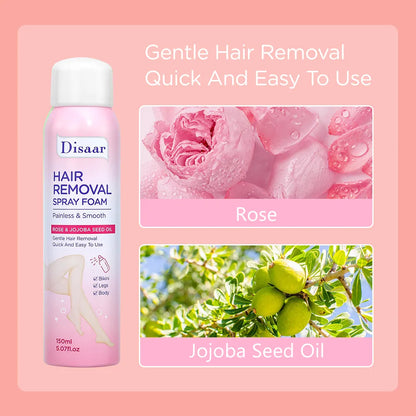 Disaar Hair Removal Spray Foam – Rose & Jojoba Seed Oil