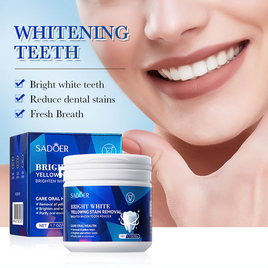 SADOER Bright White Yellowing Stain Removal Tooth Powder (50 g)