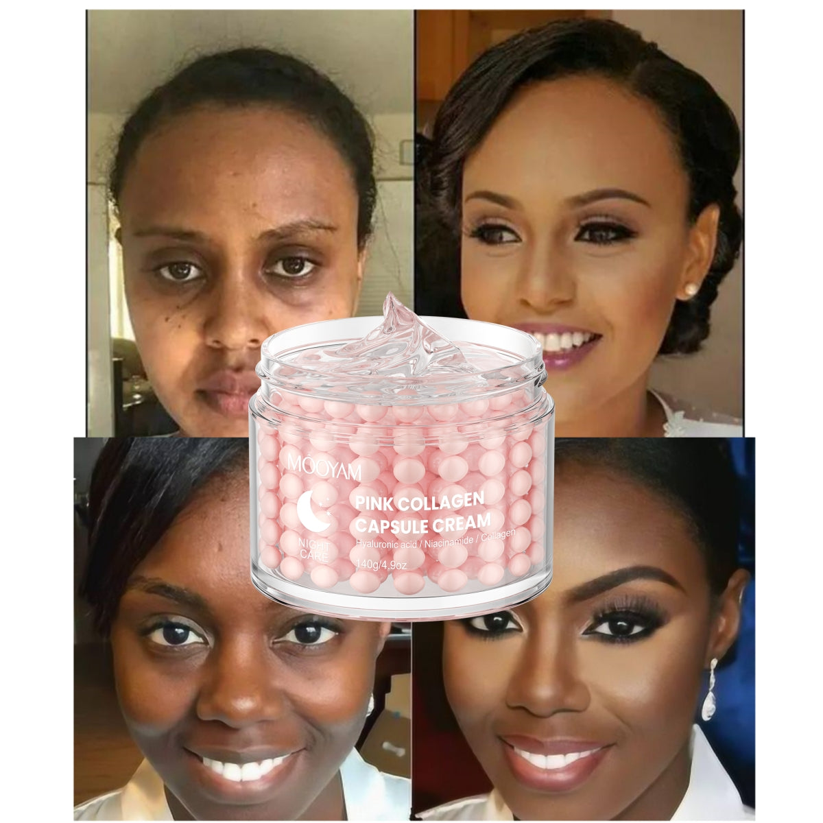 MOOYAM Pink Collagen Capsule Cream