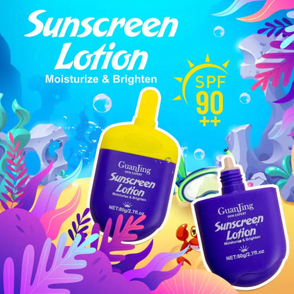 Guanjing Sunscreen Lotion SPF 90 Retinol & Vitamin E – 80g