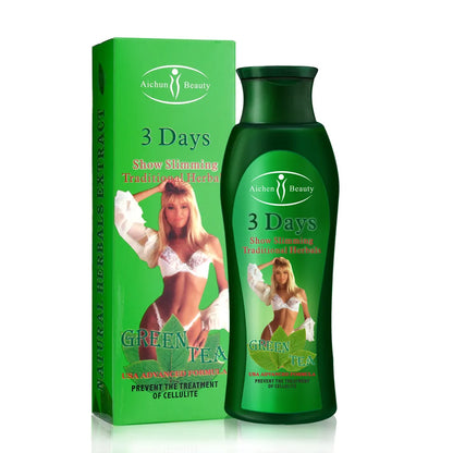 Aichun Beauty 3Days Show Slimming Pack - Hot Long Chilli &Ginger Slimming Cream (200ml) And Green Tea Slimming Cream( 200 Ml )