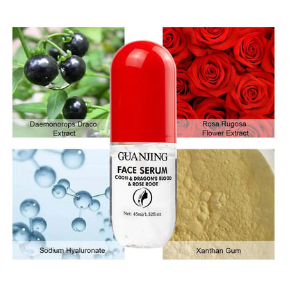 Guanjing Organic Face Serum with Rose and Dragon Blood Extract – 45ml