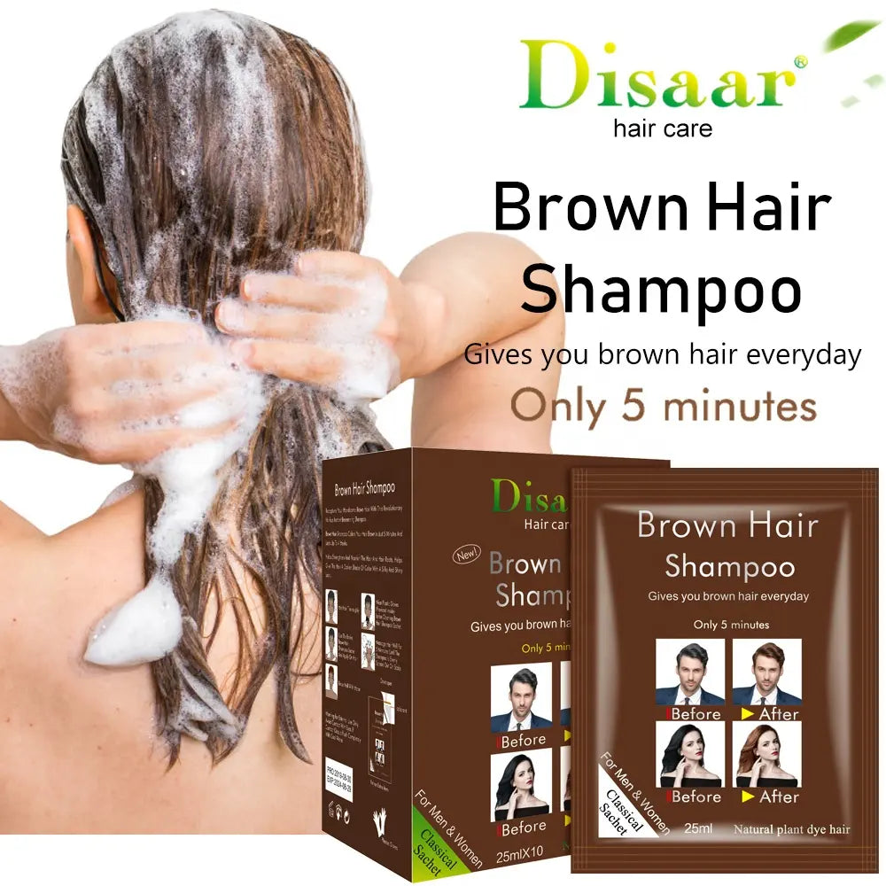 Disaar Brown Color Hair Dye Shampoo