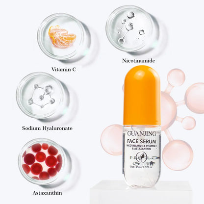 Guanjing Face Serum with Nicotinamide, Vitamin C & Astaxanthin – 45ml