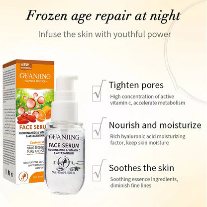 Guanjing Face Serum with Nicotinamide, Vitamin C & Astaxanthin – 45ml