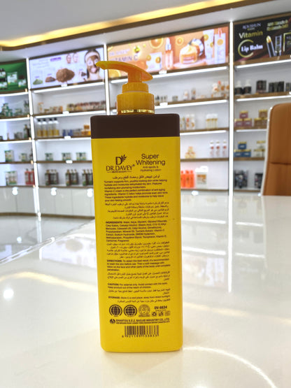 Dr. Davey Super Whitening Anti-Spots & Hydration Lotion with Turmeric