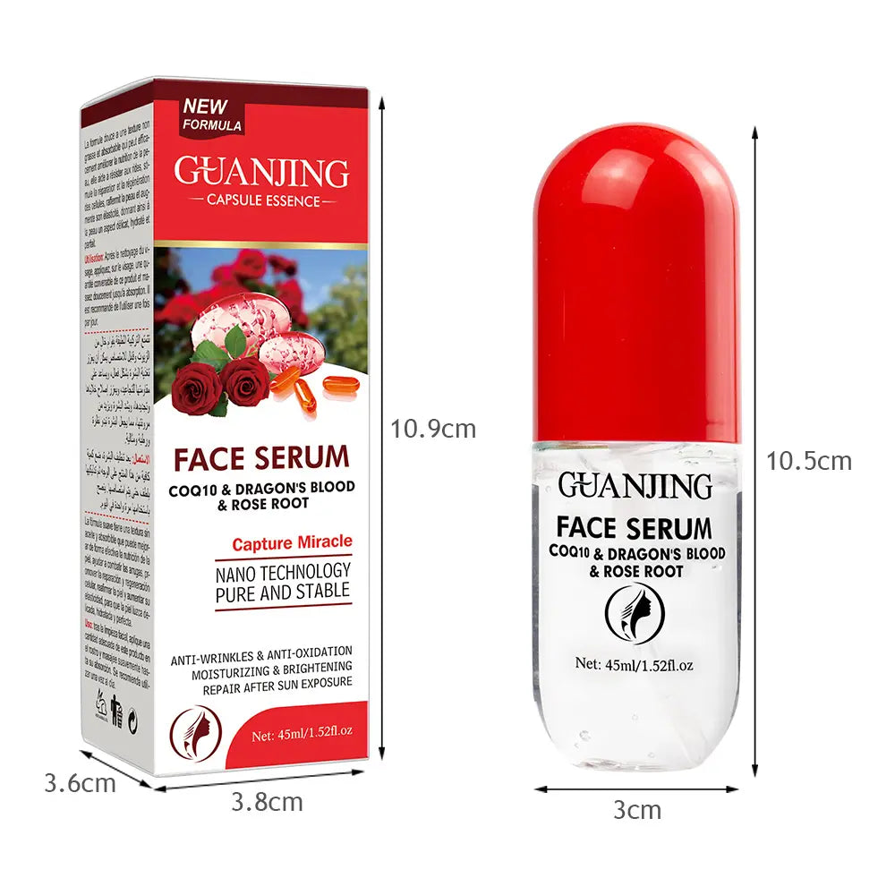Guanjing Organic Face Serum with Rose and Dragon Blood Extract – 45ml