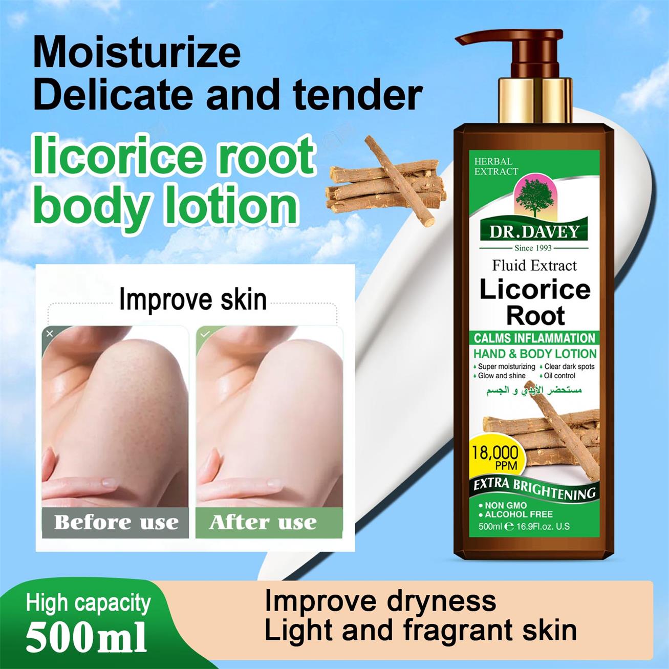 Dr. Davey Licorice Root Hand & Body Lotion