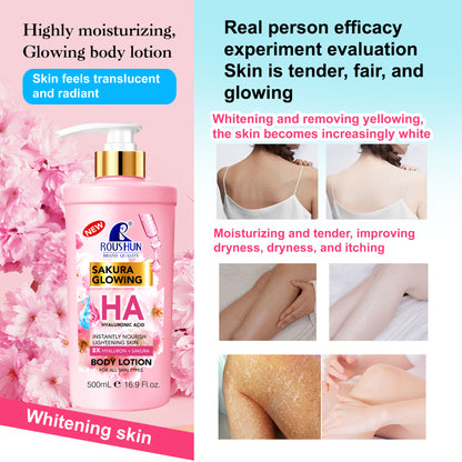 Roushun Sakura Glowing Hyaluronic Acid Body Lotion