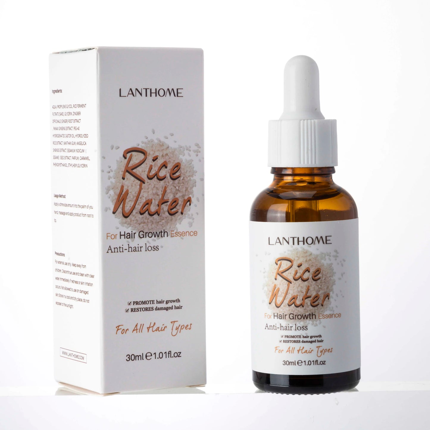 Lanthome Rice Water for Hair Growth Essence and Anti Hair Loss