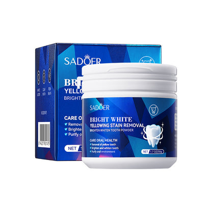 SADOER Bright White Yellowing Stain Removal Tooth Powder (50 g)