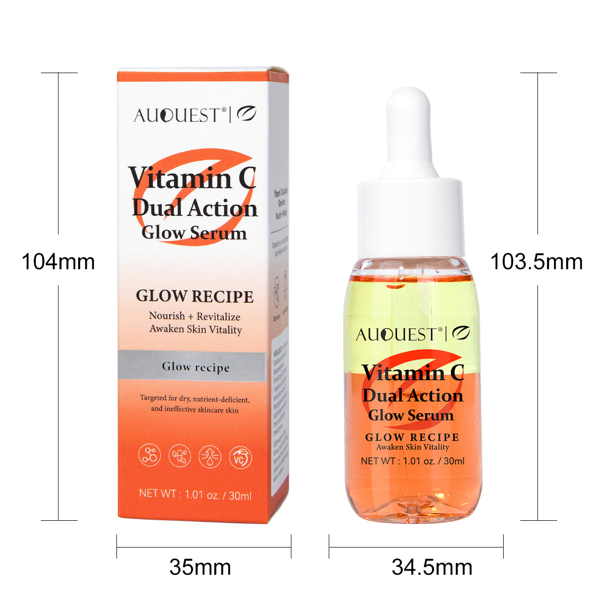 AUQUEST Vitamin C Dual Action Glow Serum – 30 mL (Copy)