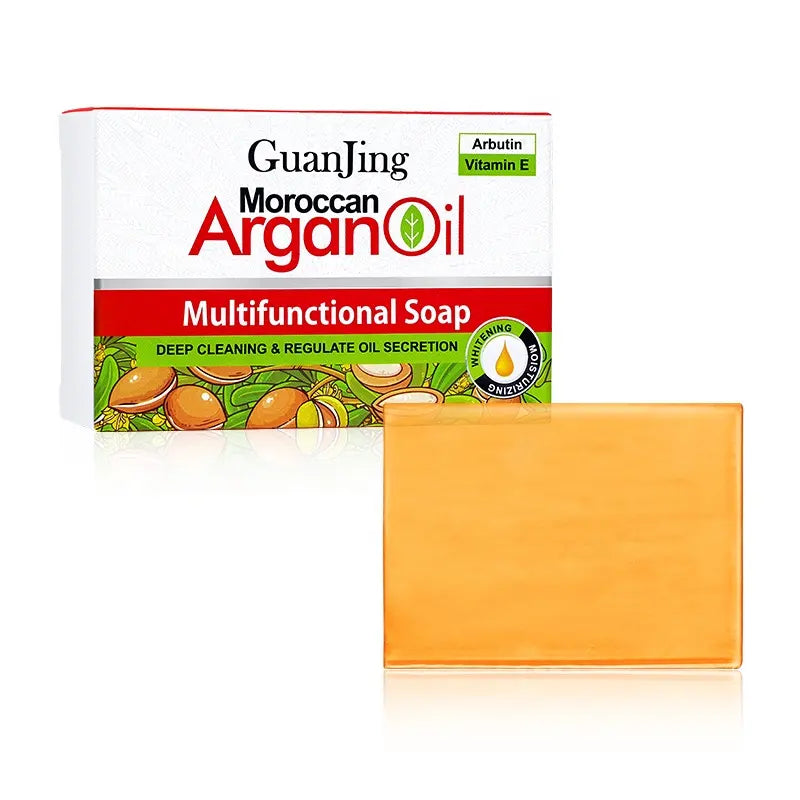 Guanjing Moroccan Argan Oil with Vitamin E Multifunctional Soap – 100g
