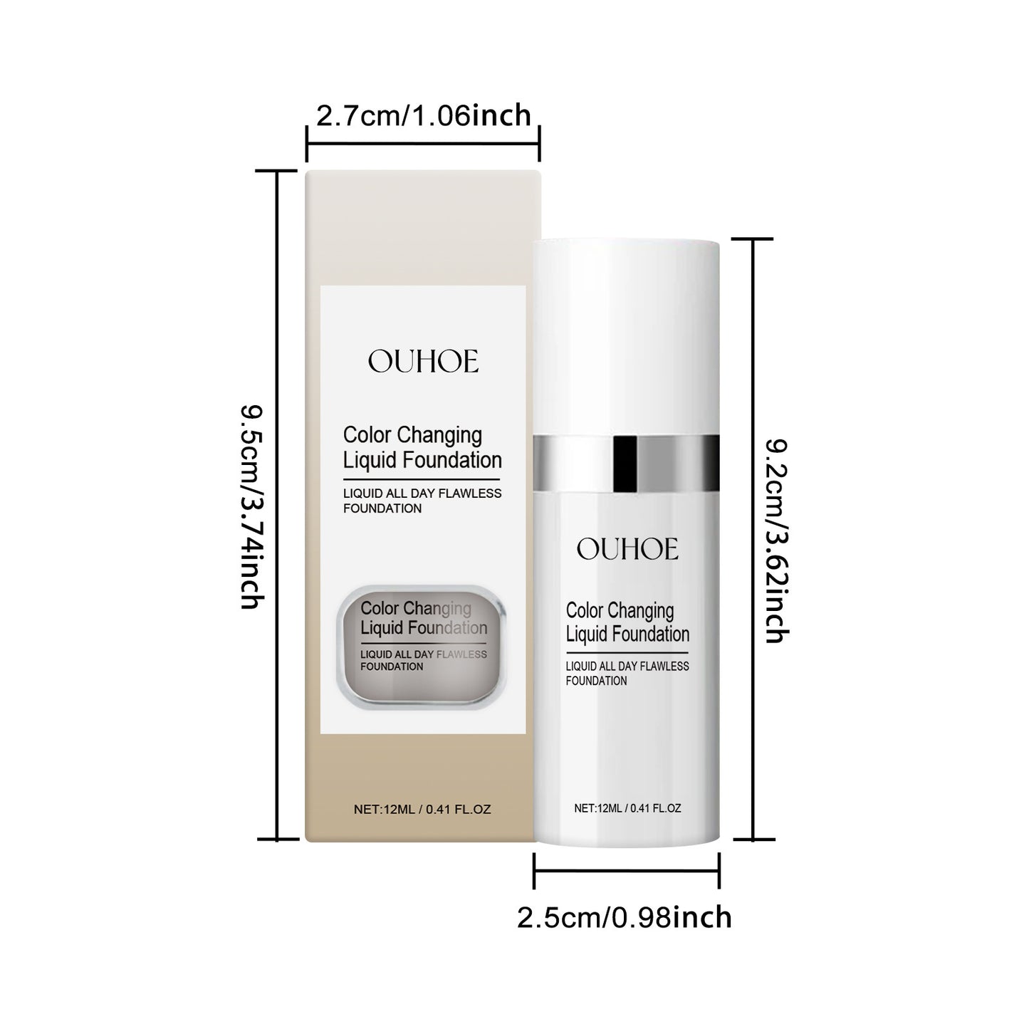 OUHOE Colour Changing Liquid Foundation