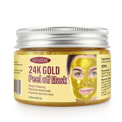 Sefudun 24K Gold Peel Off Mask – Brighten, Purify & Rejuvenate