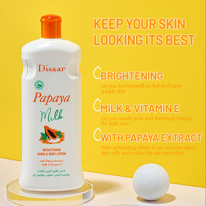 DISAAR Papaya Milk Brightening Hand & Body Lotion