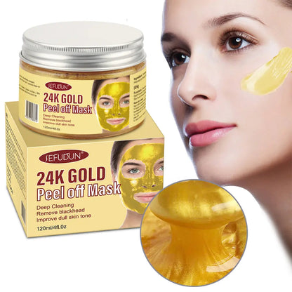 Sefudun 24K Gold Peel Off Mask – Brighten, Purify & Rejuvenate
