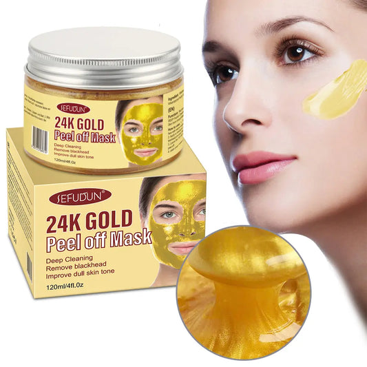 Sefudun 24K Gold Peel Off Mask – Brighten, Purify & Rejuvenate