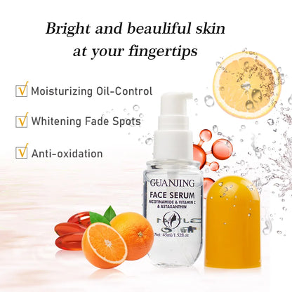 Guanjing Face Serum with Nicotinamide, Vitamin C & Astaxanthin – 45ml