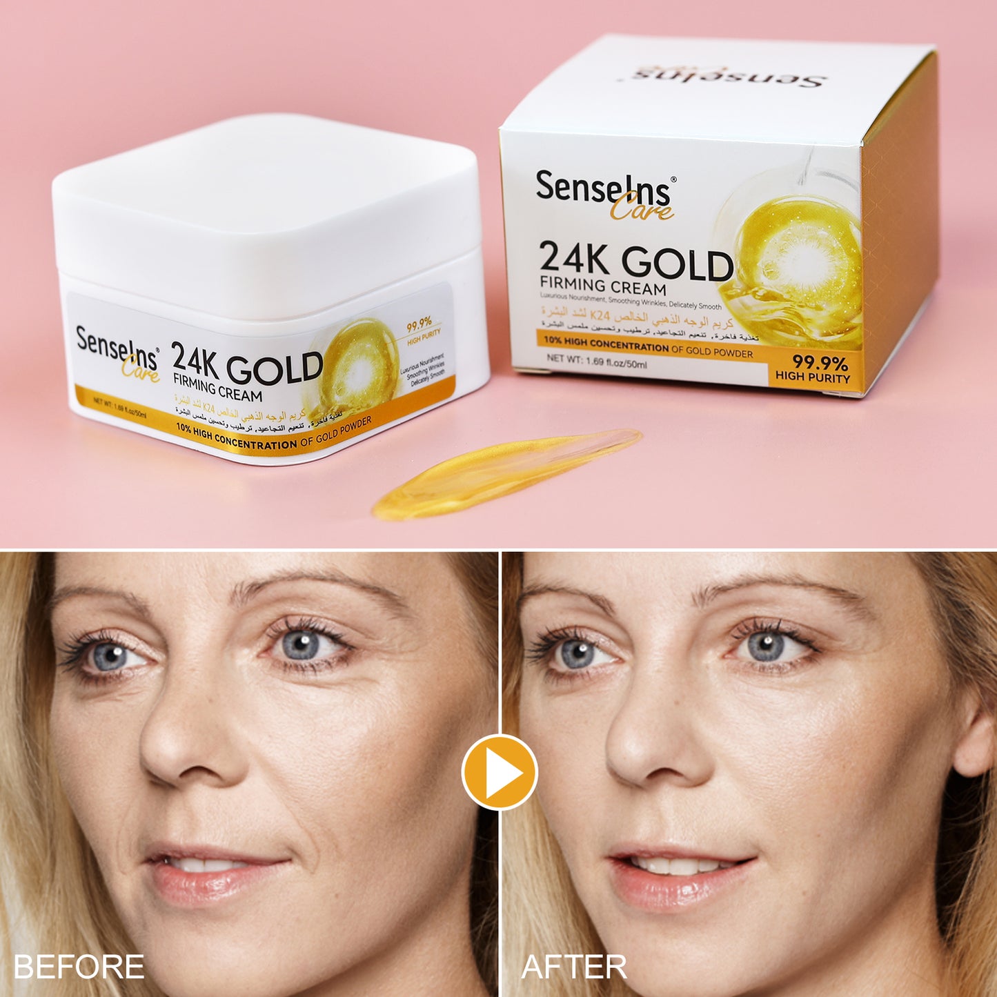 Senselns Care 24K Gold Firming Cream – 50 ml