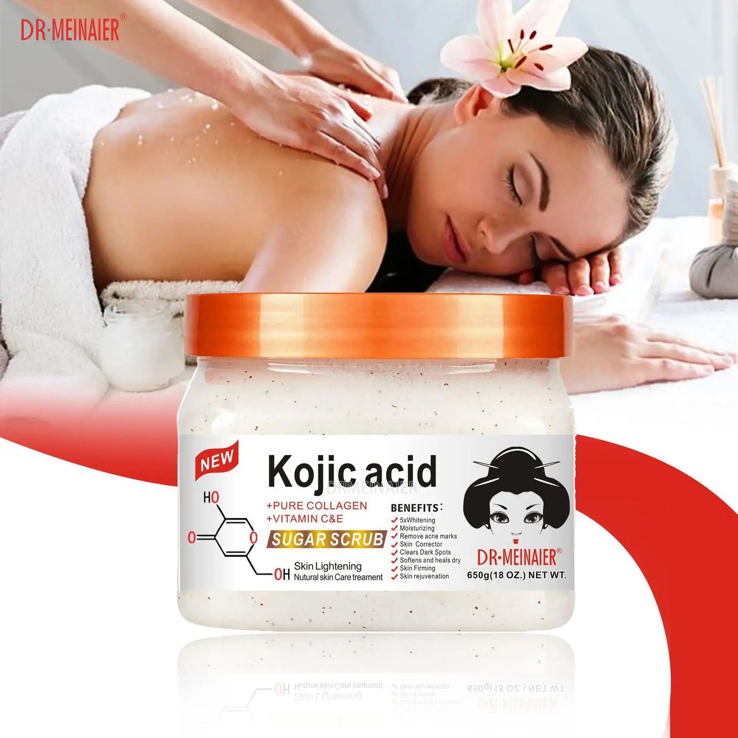 Dr. Meinaier Kojic Acid Sugar Scrub