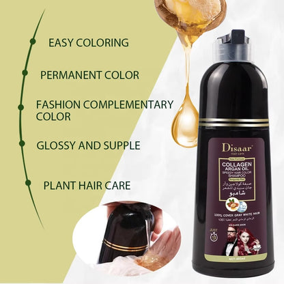 Disaar Collagen Argan Oil Speedy Hair Color Shampoo