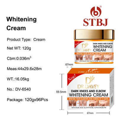 Dr. Davey Dark Knees and Elbows Whitening Cream (350ml)