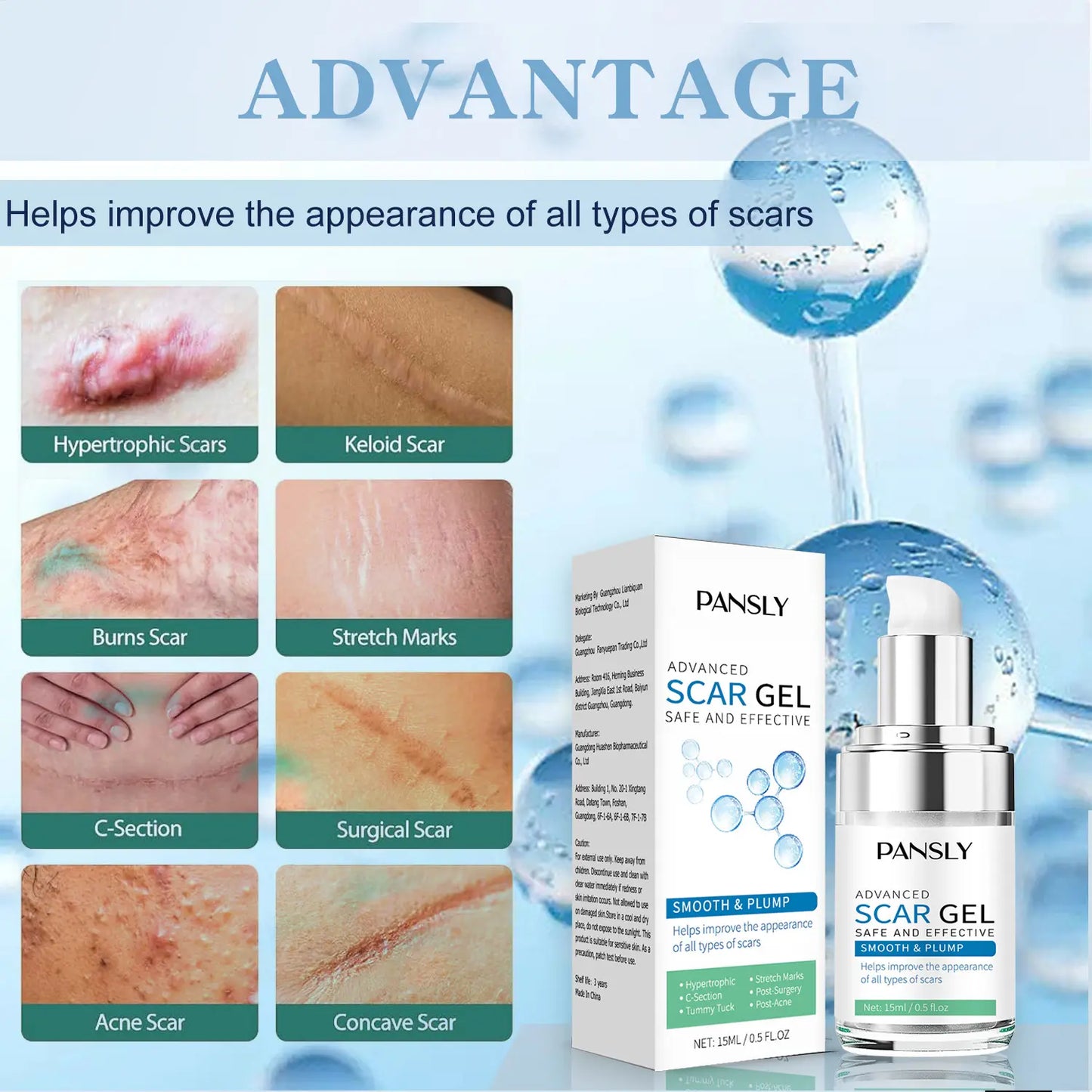 Pansly Advanced Scar Gel