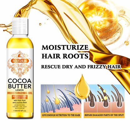 Roushun Cocoa Butter Lemon Moisturizing Whitening Oil