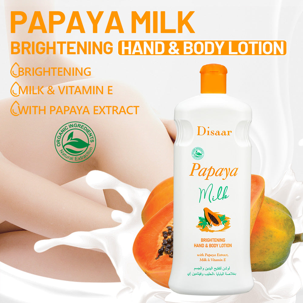 DISAAR Papaya Milk Brightening Hand & Body Lotion