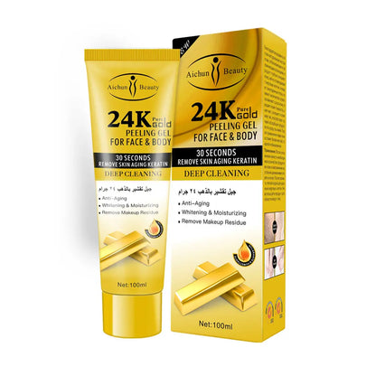 Aichun Beauty 24K Gold Deep Cleansing Face & Body Peeling Gel