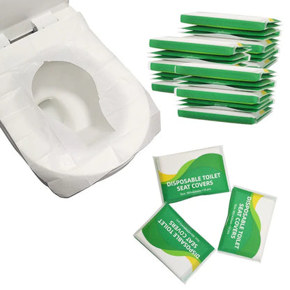 DR. RASHEL 20 pieces Hygienic Travel Pack Disposable WC Seat Cover Paper Flushable Disposable Toilet Seat Covers Paper