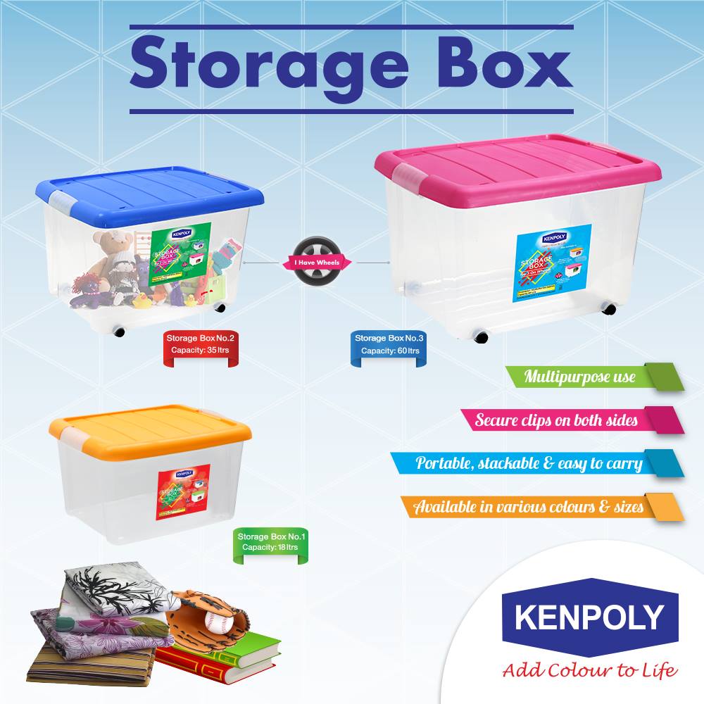 Kenpoly storage box- 60L