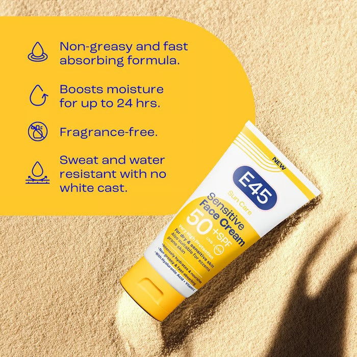 E45 Sun Care Sensitive Face Cream SPF 50+