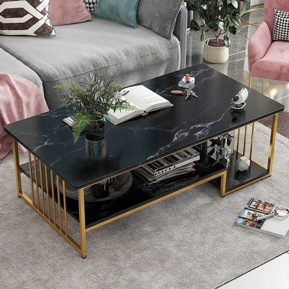 Marble effect coffee table