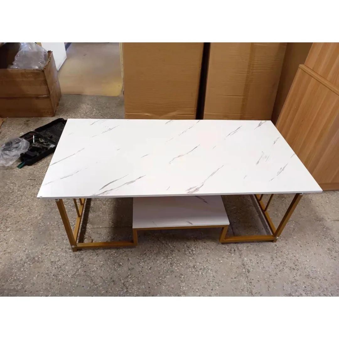 Marble effect coffee table